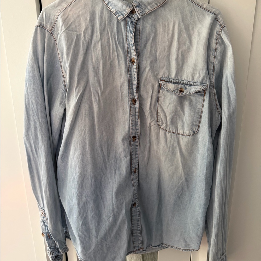 BDG Casual Light Blue Button Down Shirt